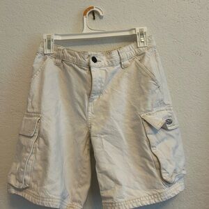 PacSun White Cargo Shorts Casual Cotton Blend